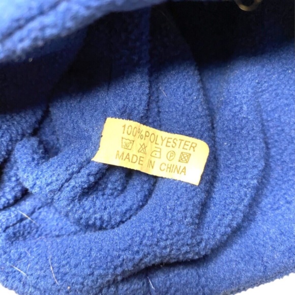 Blue Balaclava Hood By Redess Fleece Lining Pull String Adult One Size - Picture 4 of 6